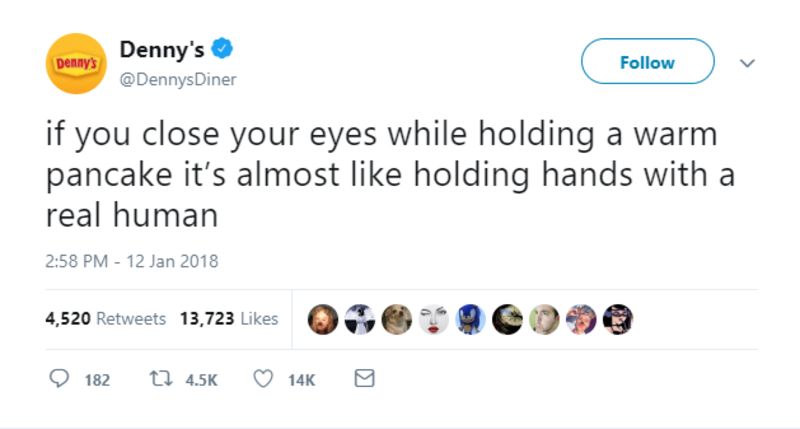 twitter brands dennys human hands