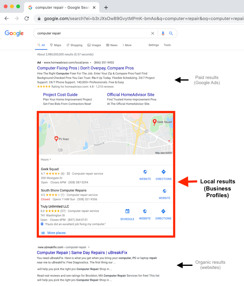 what is google my business business profiles in search results web copy_1